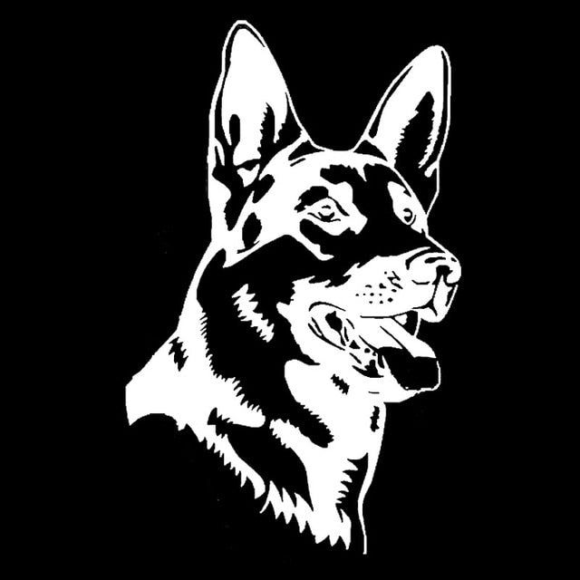 German Shepherd Dog Car Sticker Decal