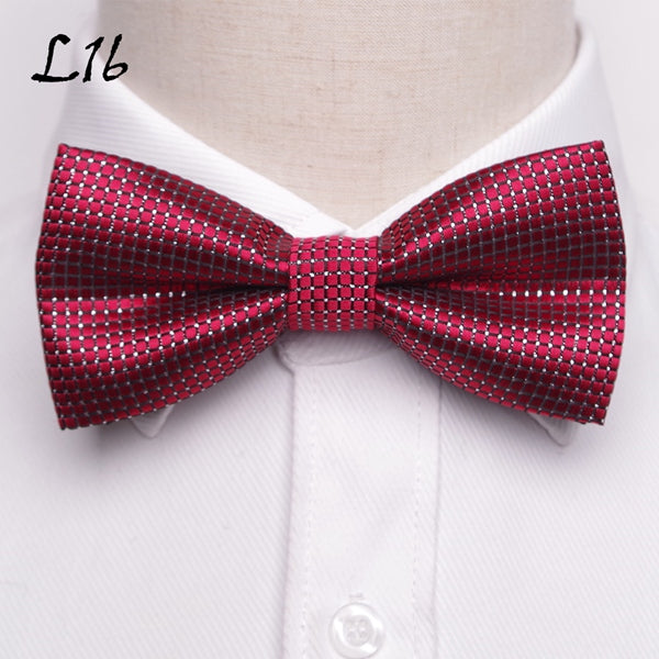 Polka Dots Stripes Mens Bowtie