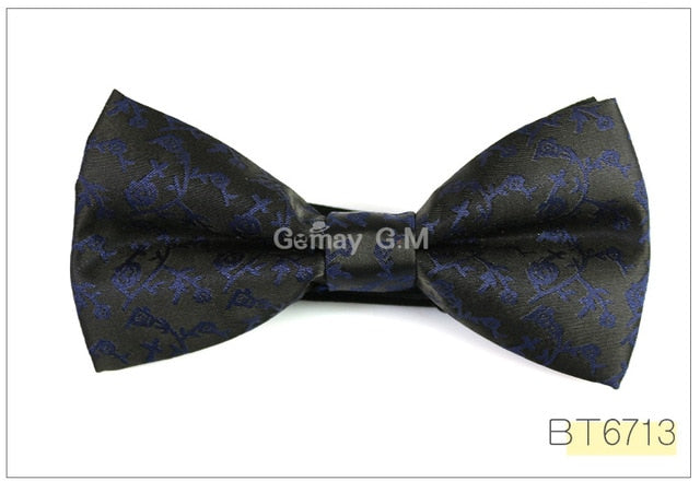 Polyester Bowtie For Men Fashion Casual Floral And Animal Patters Neckwear