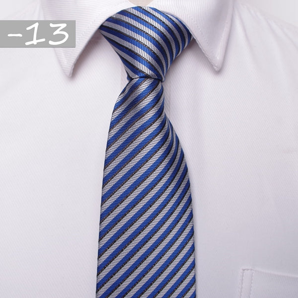 8 CM Business Formal Tie Pencil Striped
