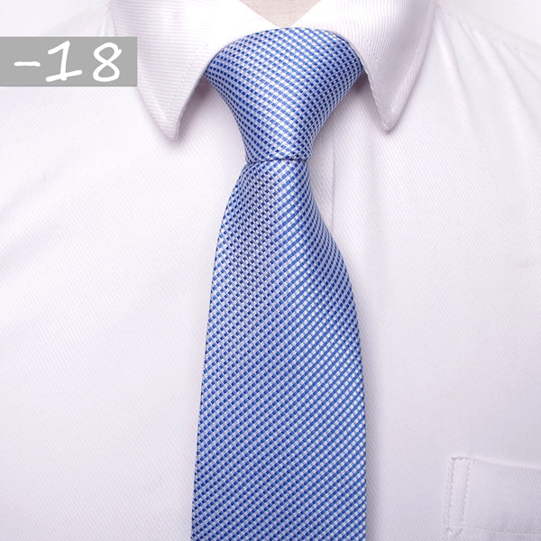 8 CM Business Formal Tie Pencil Striped