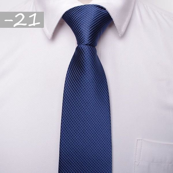 8 CM Business Formal Tie Pencil Striped