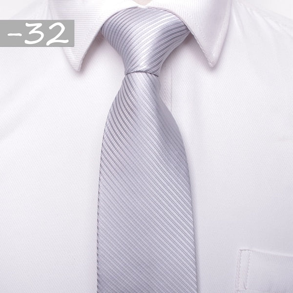 8 CM Business Formal Tie Pencil Striped