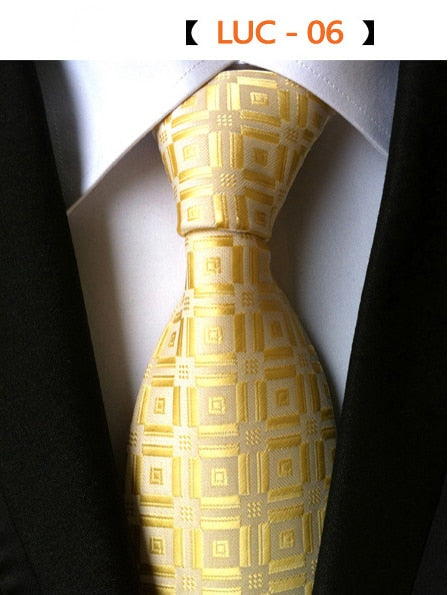Fashion Plaid Necktie Striped Geometric Shapes