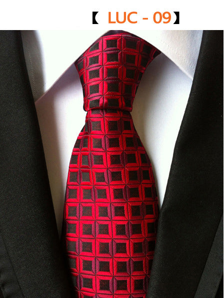 Fashion Plaid Necktie Striped Geometric Shapes