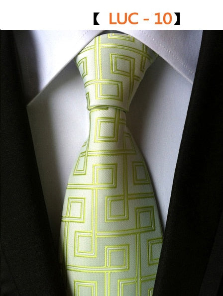 Fashion Plaid Necktie Striped Geometric Shapes