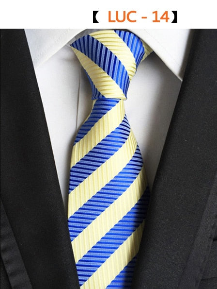 Fashion Plaid Necktie Striped Geometric Shapes