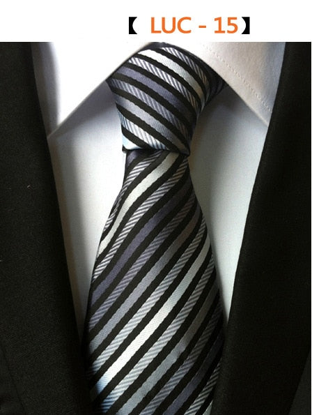 Fashion Plaid Necktie Striped Geometric Shapes