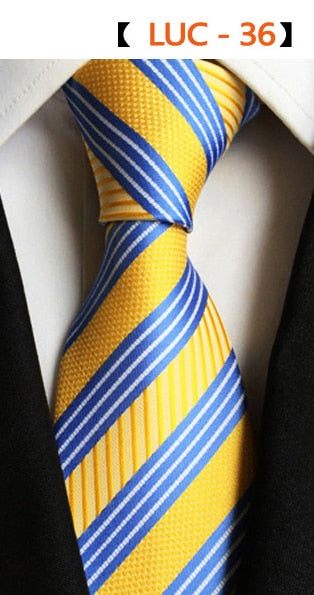 Fashion Plaid Necktie Striped Geometric Shapes
