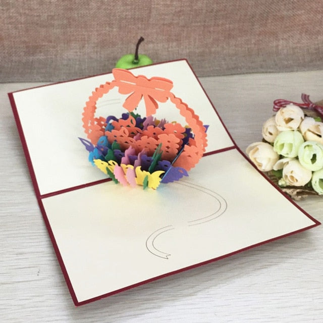 3D Pop Up Greeting Cards Birthday Valentines Wedding Engagement