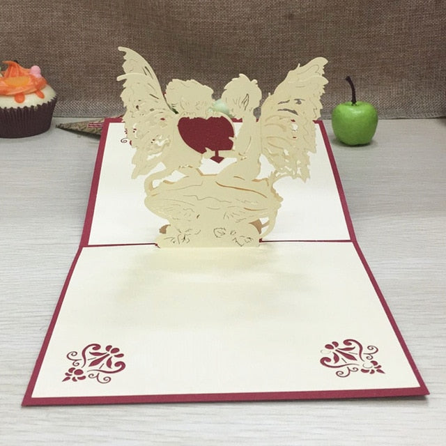 3D Pop Up Greeting Cards Birthday Valentines Wedding Engagement