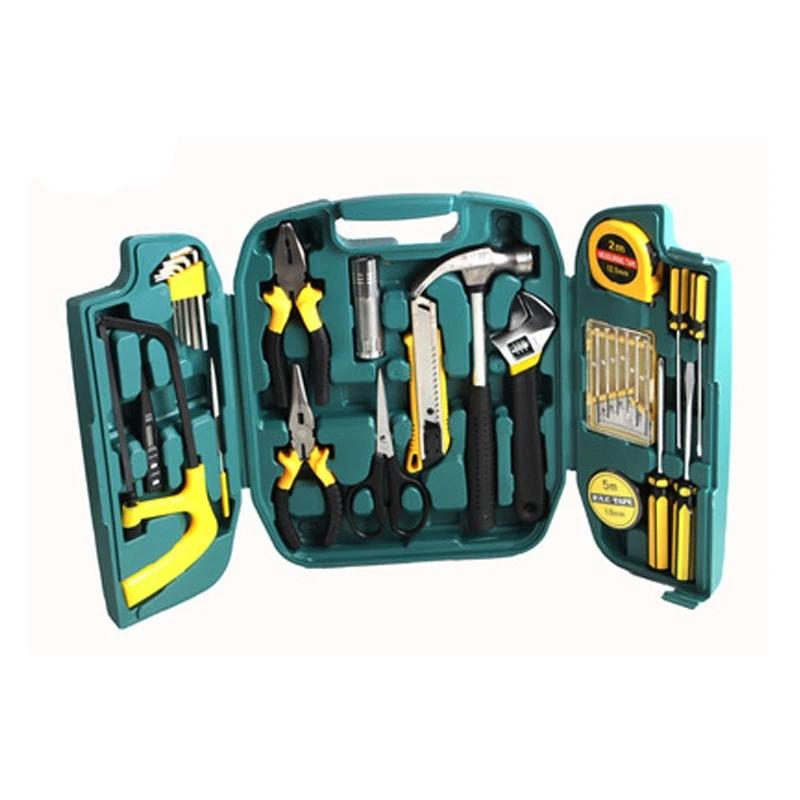 27 PCS Repair Hand Tools Set Screwdriver, Hammer, Measuring Tape Box