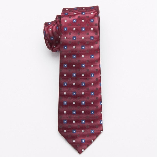 Men Slim Necktie Polyester Fashion For Business And Accessories