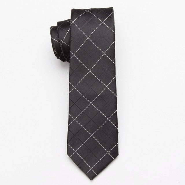 Men Slim Necktie Polyester Fashion For Business And Accessories