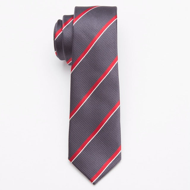 Men Slim Necktie Polyester Fashion For Business And Accessories