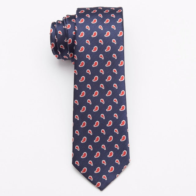 Men Slim Necktie Polyester Fashion For Business And Accessories