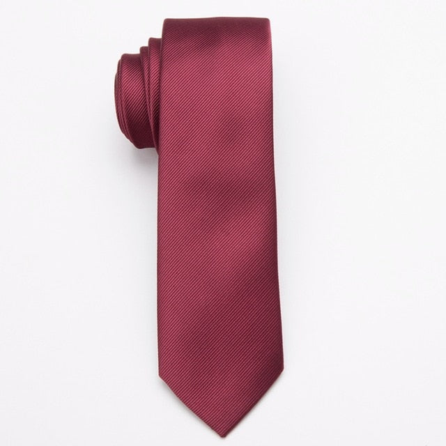 Men Slim Necktie Polyester Fashion For Business And Accessories
