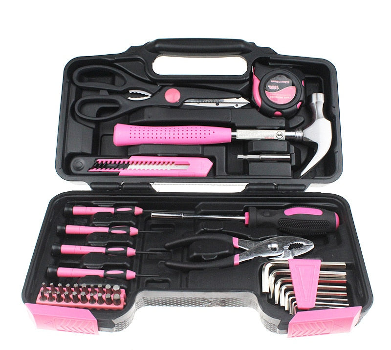 39pc Hand Tool Set Household Repair Toolbox Case