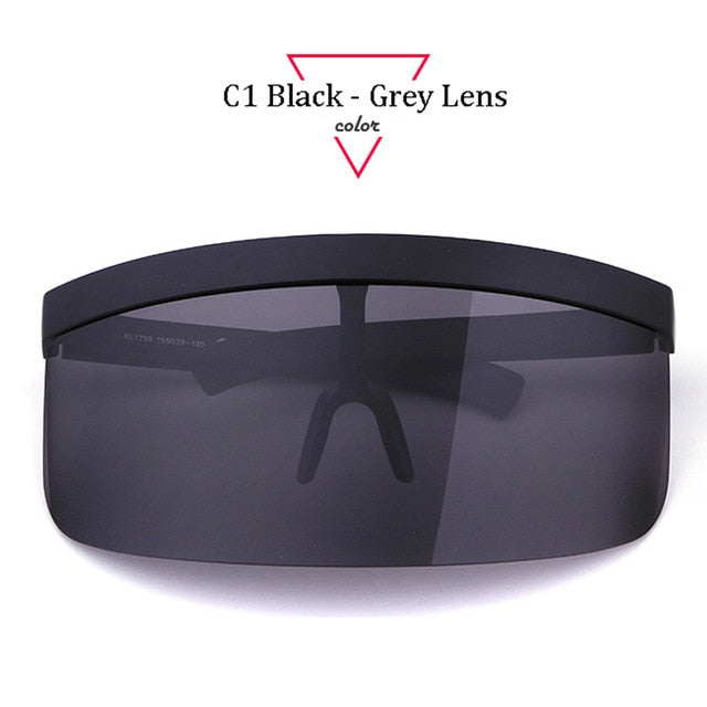 Oversize Shield Visor Windproof Sunglasses