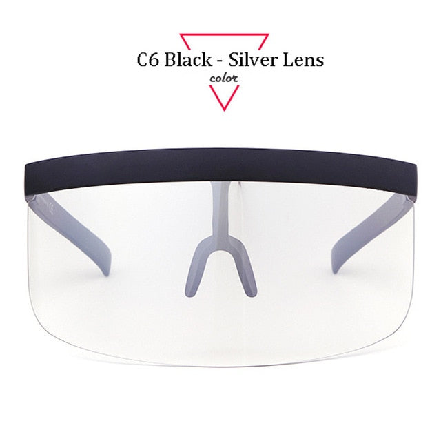 Oversize Shield Visor Windproof Sunglasses