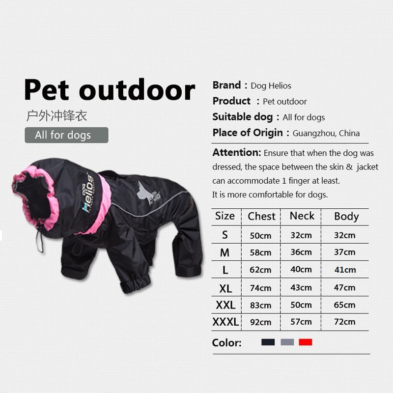 Dog Winter Warm Coat Pet Jacket Reflective Hoodies