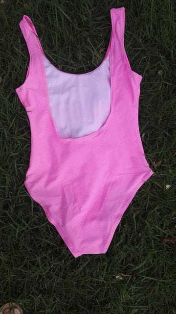 TEAM BRIDE Swimsuit High Cut Bachelorette Monokini