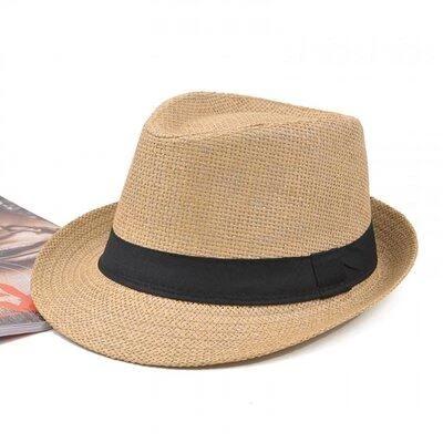 Womens Vacation Summer Beach Sun Hat Panama Straw Fedora