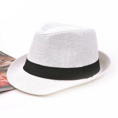Womens Vacation Summer Beach Sun Hat Panama Straw Fedora