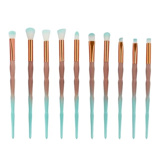 Diamond Shaped Makeup Brushes Powder Foundation, Eyeshadow, Blush Blending