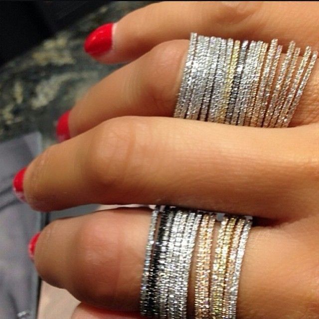 Sterling Silver 925 CZ Eternity Ring Band