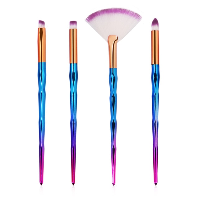 Diamond Shaped Makeup Brushes Powder Foundation, Eyeshadow, Blush Blending