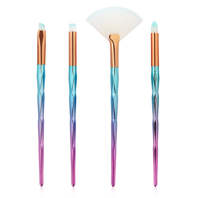 Diamond Shaped Makeup Brushes Powder Foundation, Eyeshadow, Blush Blending