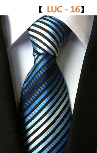 Fashion Plaid Necktie Striped Geometric Shapes