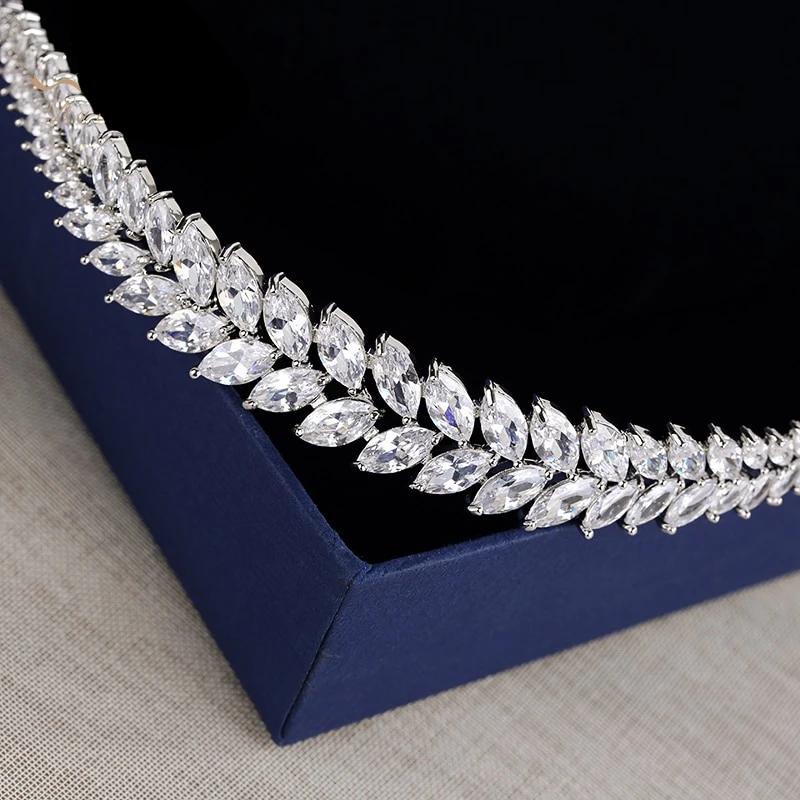 Crystal Leaf Wedding Tiara Headband