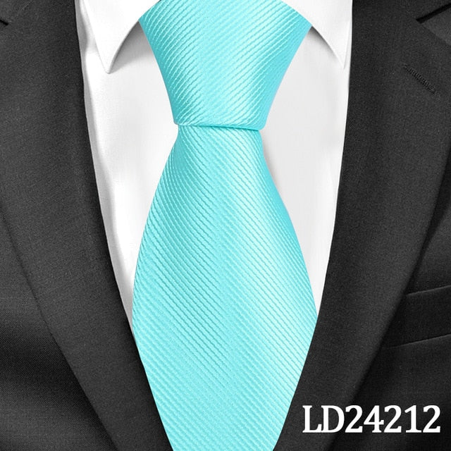 8 CM Classic Solid Ties for Men Fashion Casual