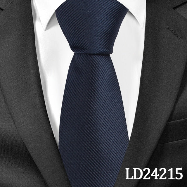 8 CM Classic Solid Ties for Men Fashion Casual