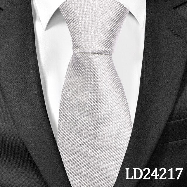 8 CM Classic Solid Ties for Men Fashion Casual