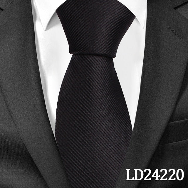8 CM Classic Solid Ties for Men Fashion Casual