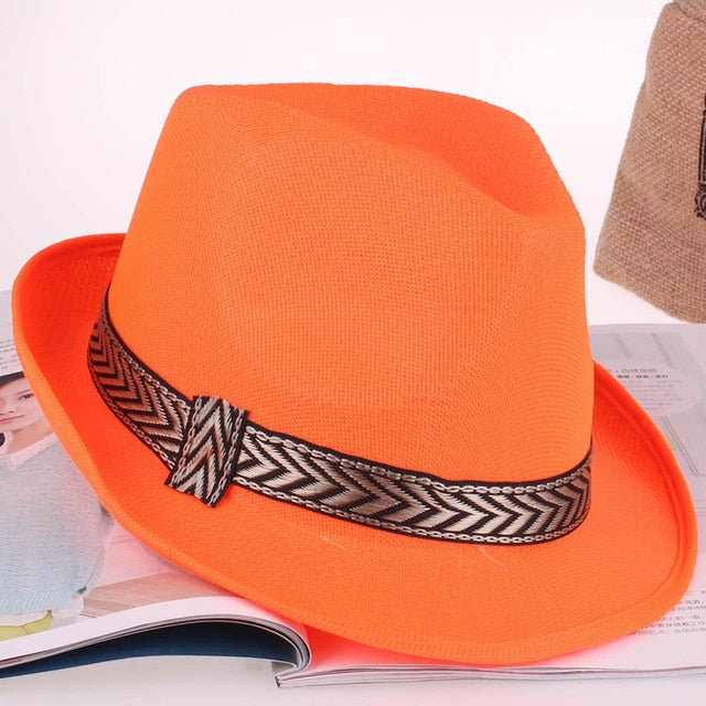 Womens Children Panama Fedora Jazz Hat