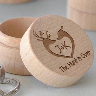 Personalized Rustic Wedding Ring Box
