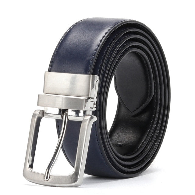 Classic Mens Genuine Leather Reversible Belt