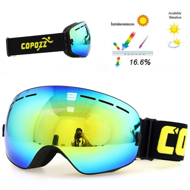 Ski Goggles Men Women Snowboard Glasses Skiing UV400 Protection Snow Skiing Anti-Fog Mask