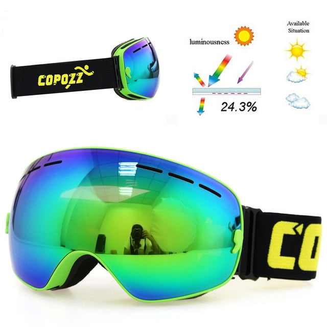 Ski Goggles Men Women Snowboard Glasses Skiing UV400 Protection Snow Skiing Anti-Fog Mask