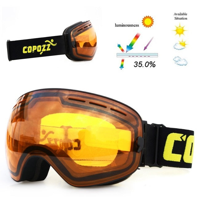 Ski Goggles Men Women Snowboard Glasses Skiing UV400 Protection Snow Skiing Anti-Fog Mask