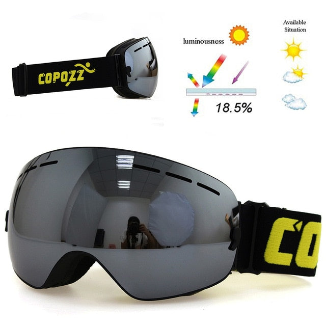Ski Goggles Men Women Snowboard Glasses Skiing UV400 Protection Snow Skiing Anti-Fog Mask