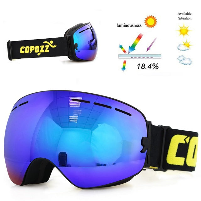 Ski Goggles Men Women Snowboard Glasses Skiing UV400 Protection Snow Skiing Anti-Fog Mask