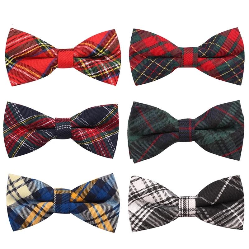 Adjustable Classic Plaid Bowtie