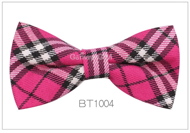 Adjustable Classic Plaid Bowtie