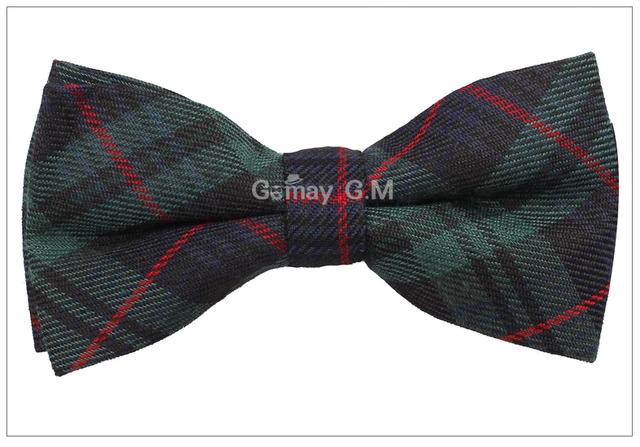 Adjustable Classic Plaid Bowtie