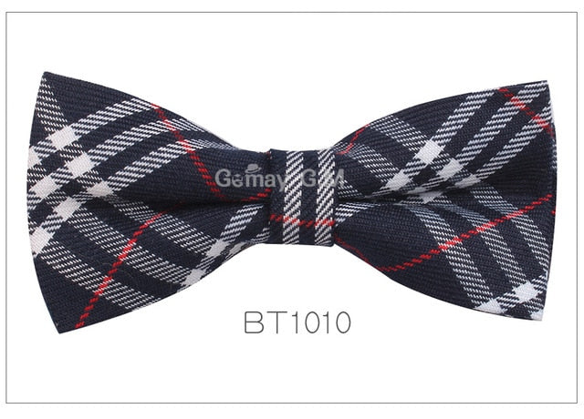 Adjustable Classic Plaid Bowtie